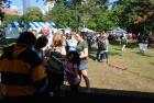 Chef Michael signing his new cookbook at the 2011 festival.